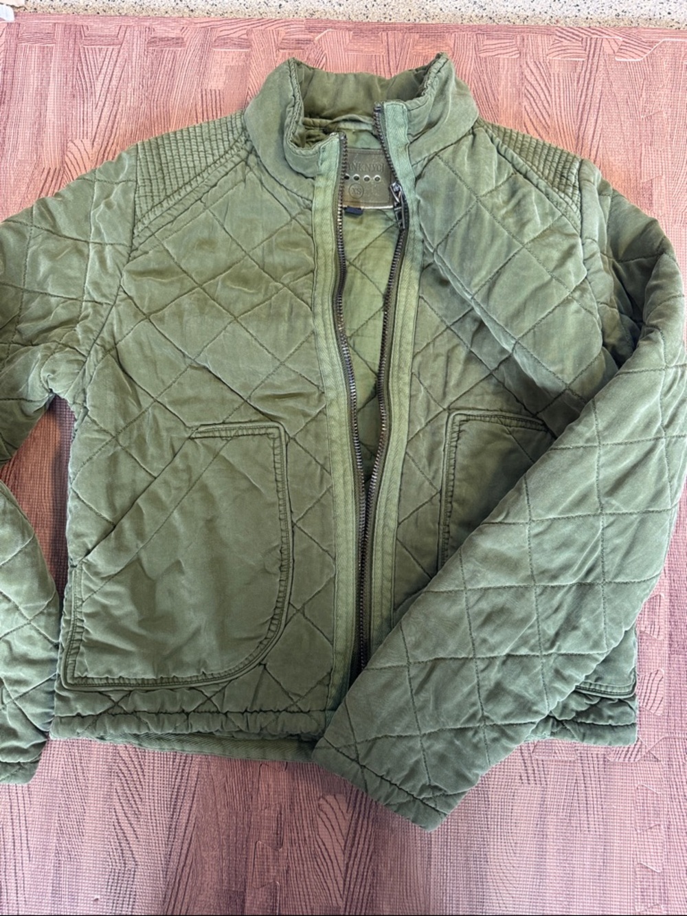 BLANK NYC GREEN QUILTED JACKED SIZE XS